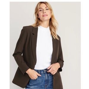 Old Navy Dark Brown Taylor Relaxed Suit Blazer- Women’s Size XXL